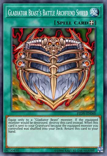 Gladiator Beast's Battle Archfiend Shield