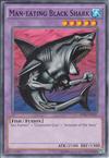 Schwarzer menschenfressender Hai