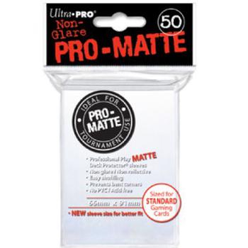 50 Protèges Cartes Ultra Pro Pro-Matte (Blanc)
