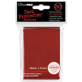 50 Ultra Pro Deck Protector Hüllen (Rot)