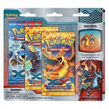 Flammenmeer: Mega Charizard Y Pin 3-Pack Blister
