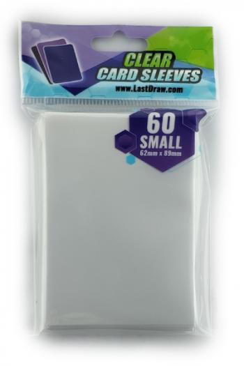60 Small LastDraw Card Sleeves Clear (White)
