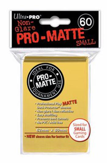 60 Small Ultra Pro Pro-Matte Hüllen (Gelb)