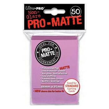 50 Protèges Cartes Ultra Pro Pro-Matte (Rose)