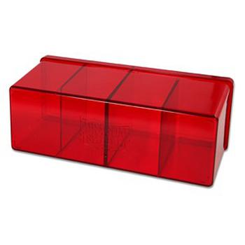 Dragon Shield: Boîte de cartes a 4 compartiments (Rouge)