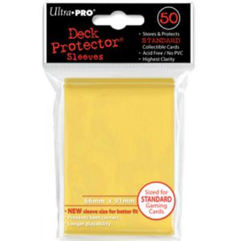 50 Ultra Pro Deck Protector Hüllen (Gelb)