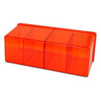 Dragon Shield: Caja con 4 compartimentos (Naranja)