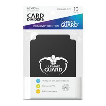 10 Ultimate Guard Kartentrenner (Schwarz)