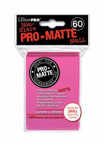 60 Protèges Cartes Small Ultra Pro Pro-Matte (Rose clair)