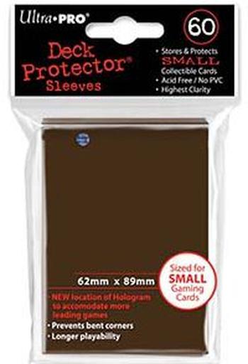 60 Protèges Cartes Small Ultra Pro Deck Protector (Marron)