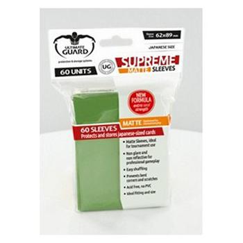 60 Ultimate Guard Matte Sleeves (Green)