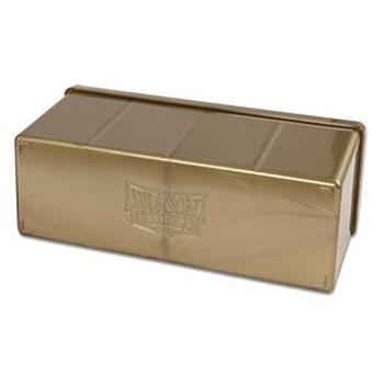 Dragon Shield: Caja con 4 compartimentos (Oro)