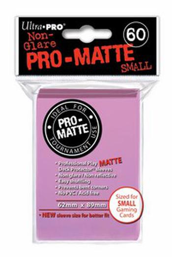 60 Small Ultra Pro Pro-Matte Sleeves (Pink)