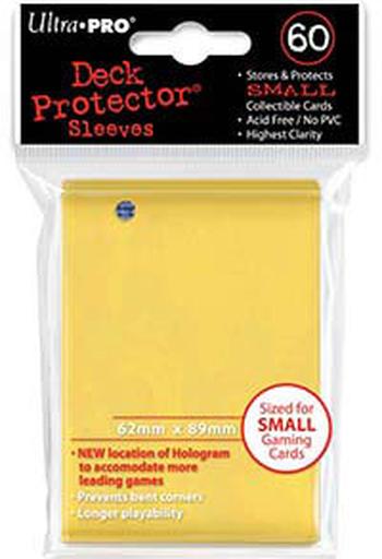 60 Protèges Cartes Small Ultra Pro Deck Protector (Jaune)