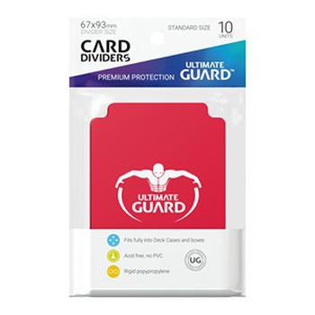 10 Ultimate Guard Kartentrenner (Rot)